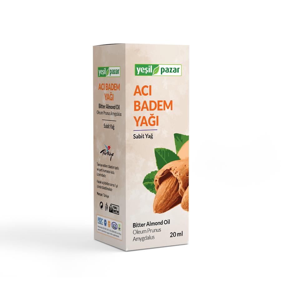 Yeşil Pazar Acı Badem Yağı 20 ML
