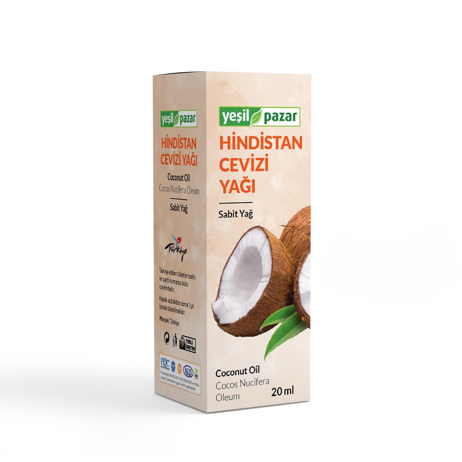Yeşil Pazar Hindistan Cevizi Yağı 20 ML