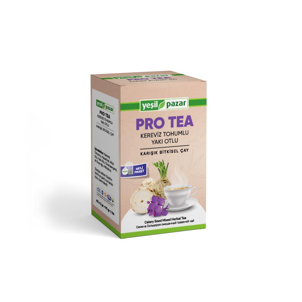Yeşil Pazar Kereviz Tohumlu Yakıotlu Pro Tea 45 Poşet Çay