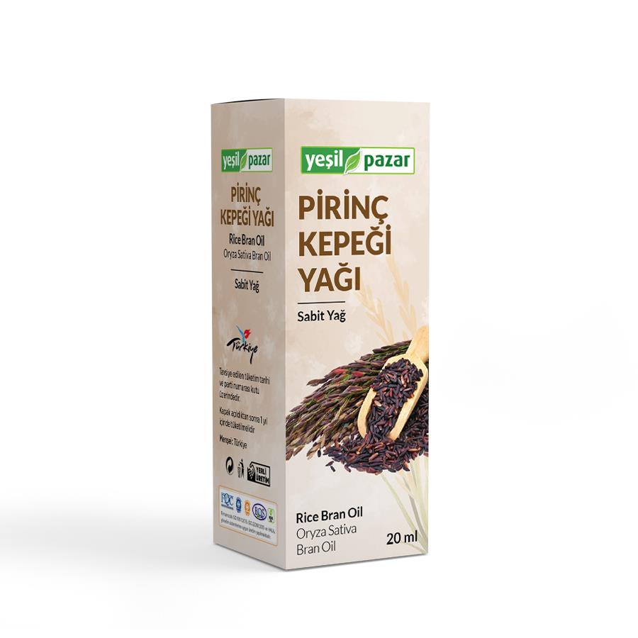 Yeşil Pazar Pirinç Kepeği Yağı 20 Ml