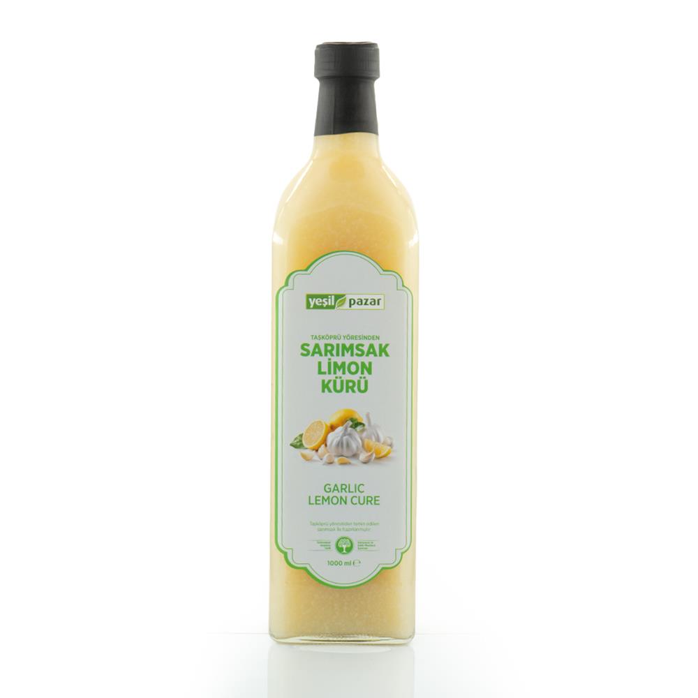 Yeşil Pazar Taşköprü Yöresinden Sarımsak Limon Kürü 1 Litre