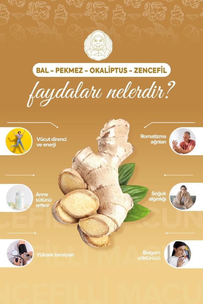 Zühre Ana Bal Pekmez Okaliptus Katkılı Zencefilli Macun 240 Gr