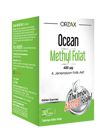 Orzax Ocean Methyl Folat 400 Mcg 30 Tablet