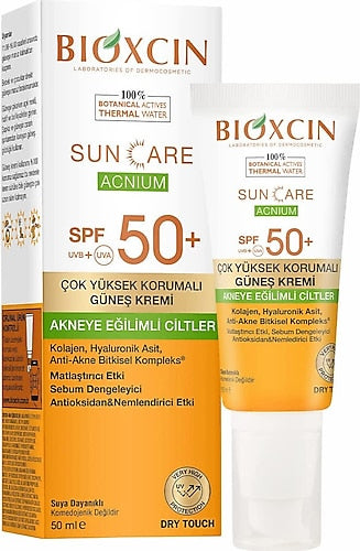 Sun Care Acnium Spf 50 Akneye Eğilimli Ciltler Çok Yüksek Koruma Güneş Kremi 50 Ml
