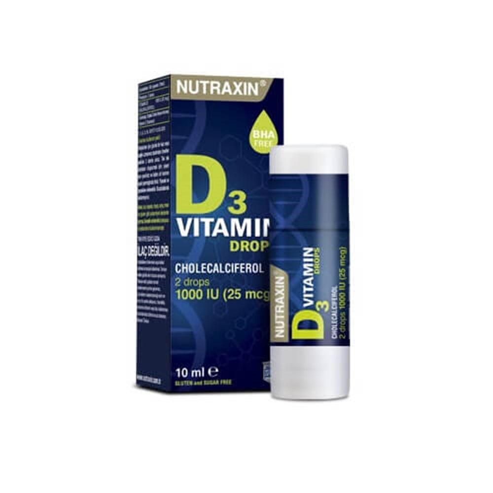Nutraxin D3 Drops 1000 IU 10 Ml Damla