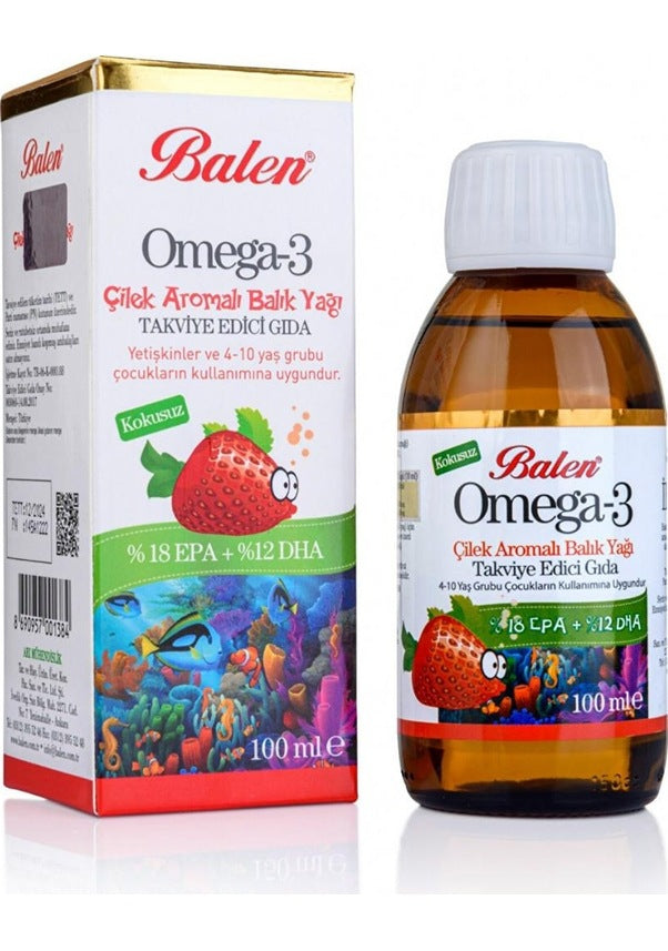 Balen Omega 3 Çilek Aromalı 100 ml