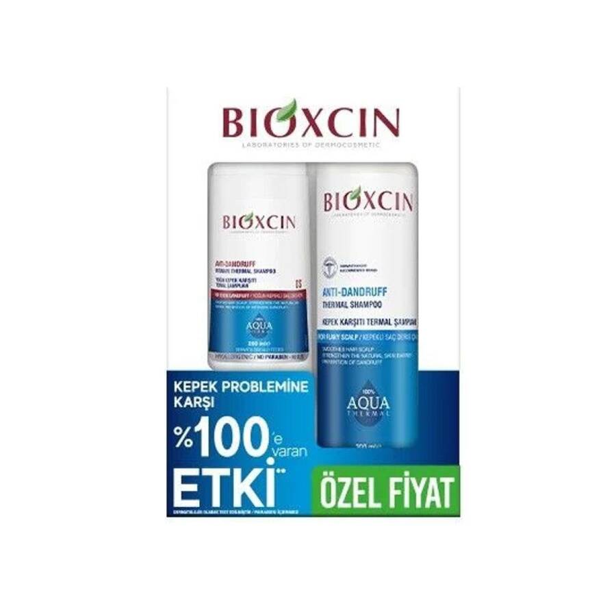 Bioxcin Aqua Thermal Kepek Karşıtı Şampuan 300 Ml + 200 Ml Kofre