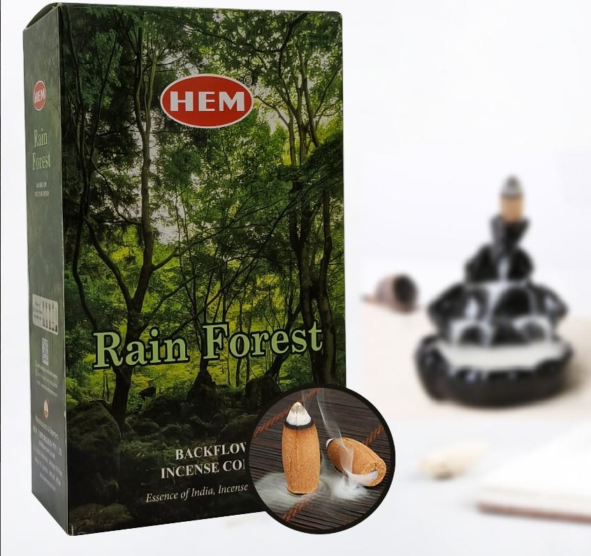 Hem Konik Geri Akis Tütsü Rain Forest 1 Paket 10 Adet
