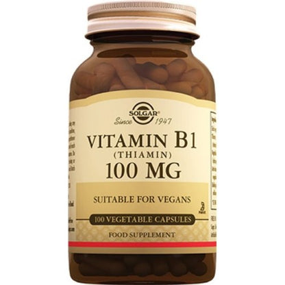 Solgar Vitamin B1 (Thiamin) 100 mg 100 Kapsül
