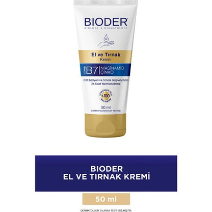 Bioder Vitamin B7 El Ve Tırnak Kremi 50 ml