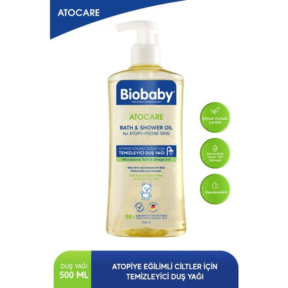 Biobaby Atocare Temizleyici Duş Yağı 500 ml