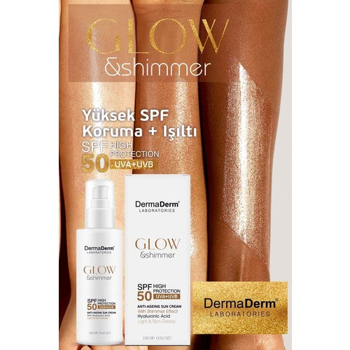 Dermaderm Glow Simli Güneş Kremi Spf 50