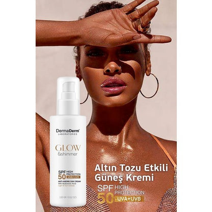 Dermaderm Glow Simli Güneş Kremi Spf 50