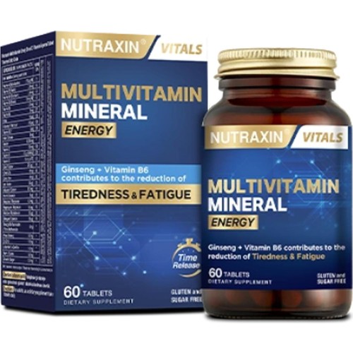 Nutraxin Multivitamin Mineral Energy Complex 60 Tablet