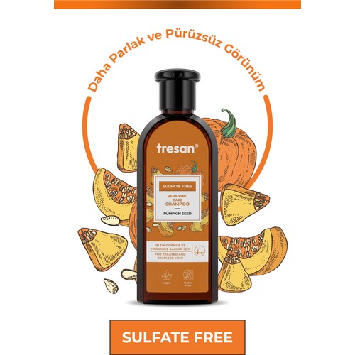Tresan Bal Kabağı Onarıcı Sülfatsız Şampuanı 300 ml
