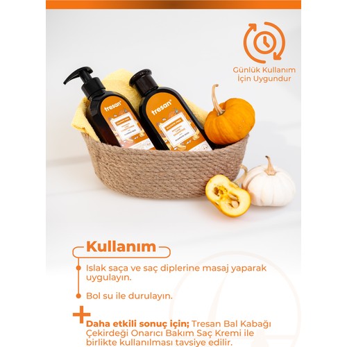 Tresan Bal Kabağı Onarıcı Sülfatsız Şampuanı 300 ml