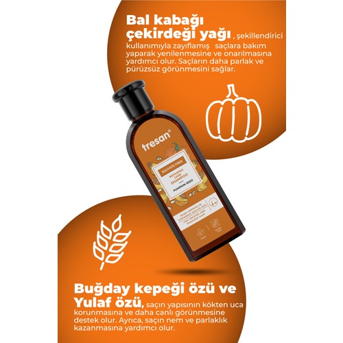 Tresan Bal Kabağı Onarıcı Sülfatsız Şampuanı 300 ml
