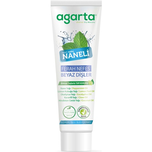 Agarta Doğal Diş Macunu Naneli 100 Ml