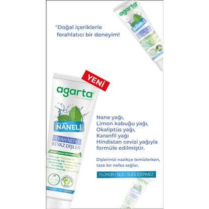 Agarta Doğal Diş Macunu Naneli 100 Ml