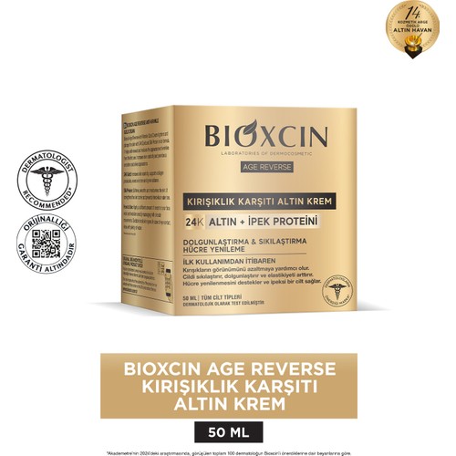 Bioxcin Age Reverse Kırışıklık Karşıtı Altın Krem 50 ML - 24K Altın