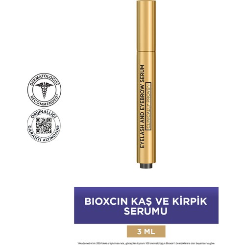 Bioxcin Kaş Kirpik Serumu - Kolajen Hyaluronik Asit Hint Yağı Keratin Peptidleri B5 Biocomplex