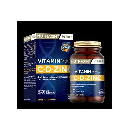 Nutraxin Vitamin Max C-D-Zınc 60 Tablet