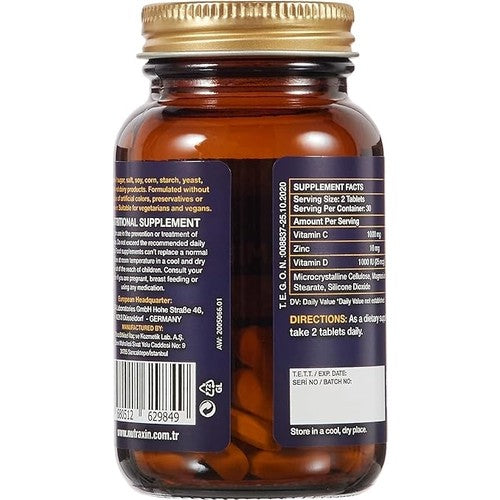 Nutraxin Vitamin Max C-D-Zınc 60 Tablet