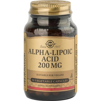 Solgar Alfa Lipoik Asit 200mg 50 Kapsül