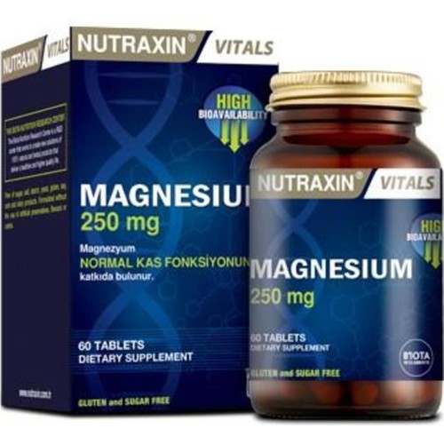 Nutraxin Magnesium 250 Mg 60 Tablet