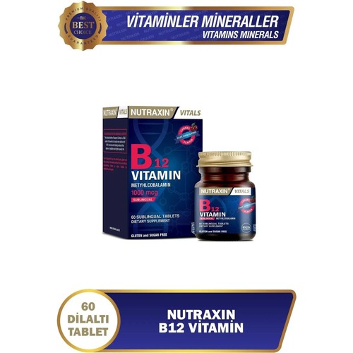 Nutraxin B12 Vitamin 1000 mcg 60 Tablet