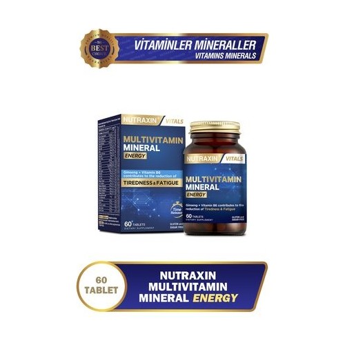 Nutraxin Multivitamin Mineral Energy Complex 60 Tablet