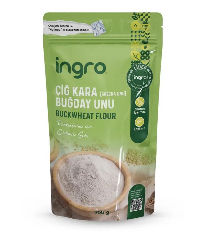 İngro Çiğ Karabuğday Unu (Greçka Unu) 700 Gr