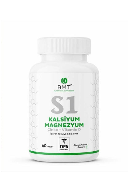 S1 Calcium Magnesium Çinko Vitamin D 60 Tablet