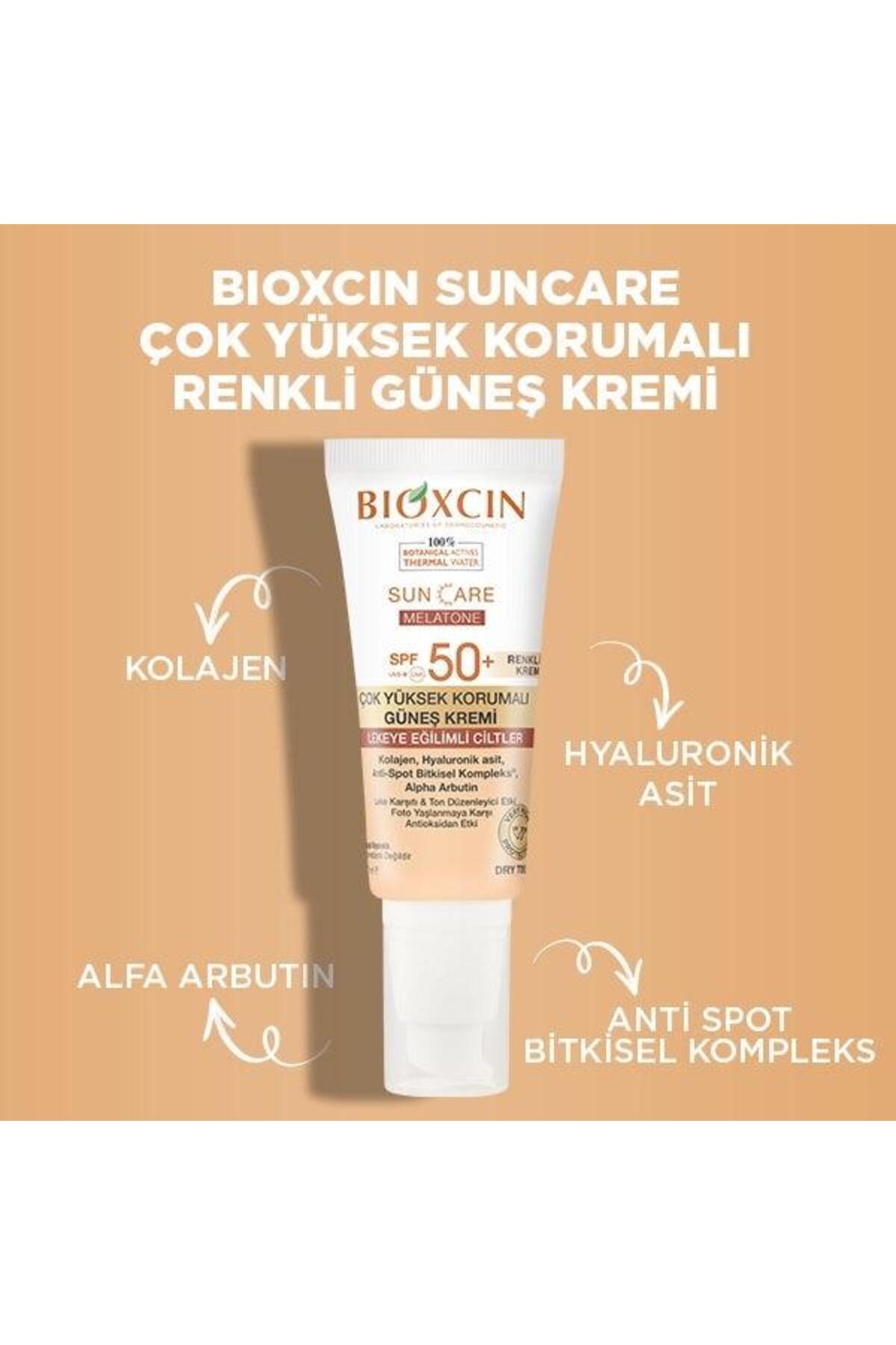 Bioxcin Renkli Sun Care Melatone Spf 50 Lekeye Eğilimli Ciltler İçin Çok Yüksek Korumalı Güneş Kremi