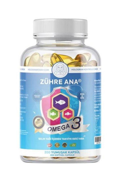 Omega 3 Dha Epa 200 Softgel Helal Sertifikalı