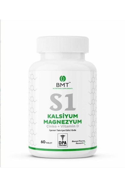 S1 Calcium Magnesium Çinko Vitamin D 60 Tablet