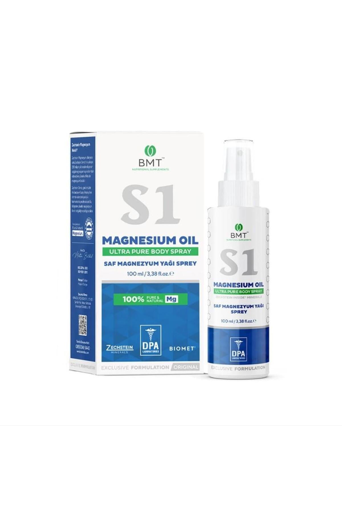 S1 Saf Magnezyum Yağı Sprey 100 Ml