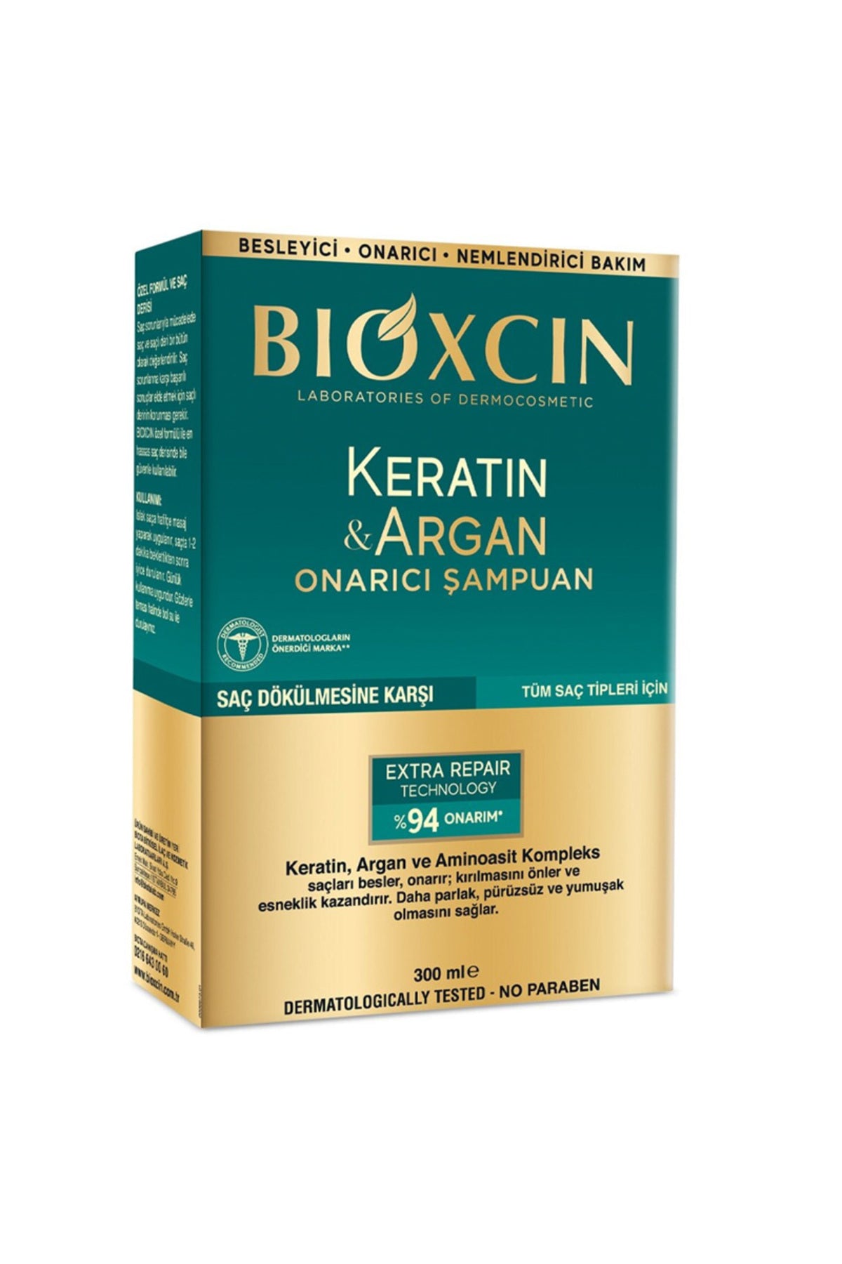 Keratin Argan Onarıcı Saç Dökülmesine Karşı Şampuan 300 Ml