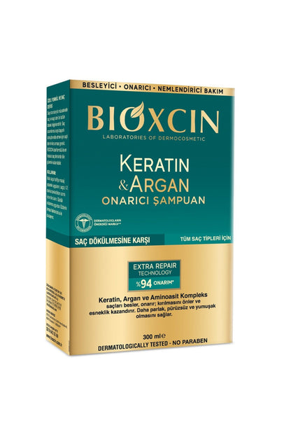 Keratin Argan Onarıcı Saç Dökülmesine Karşı Şampuan 300 Ml