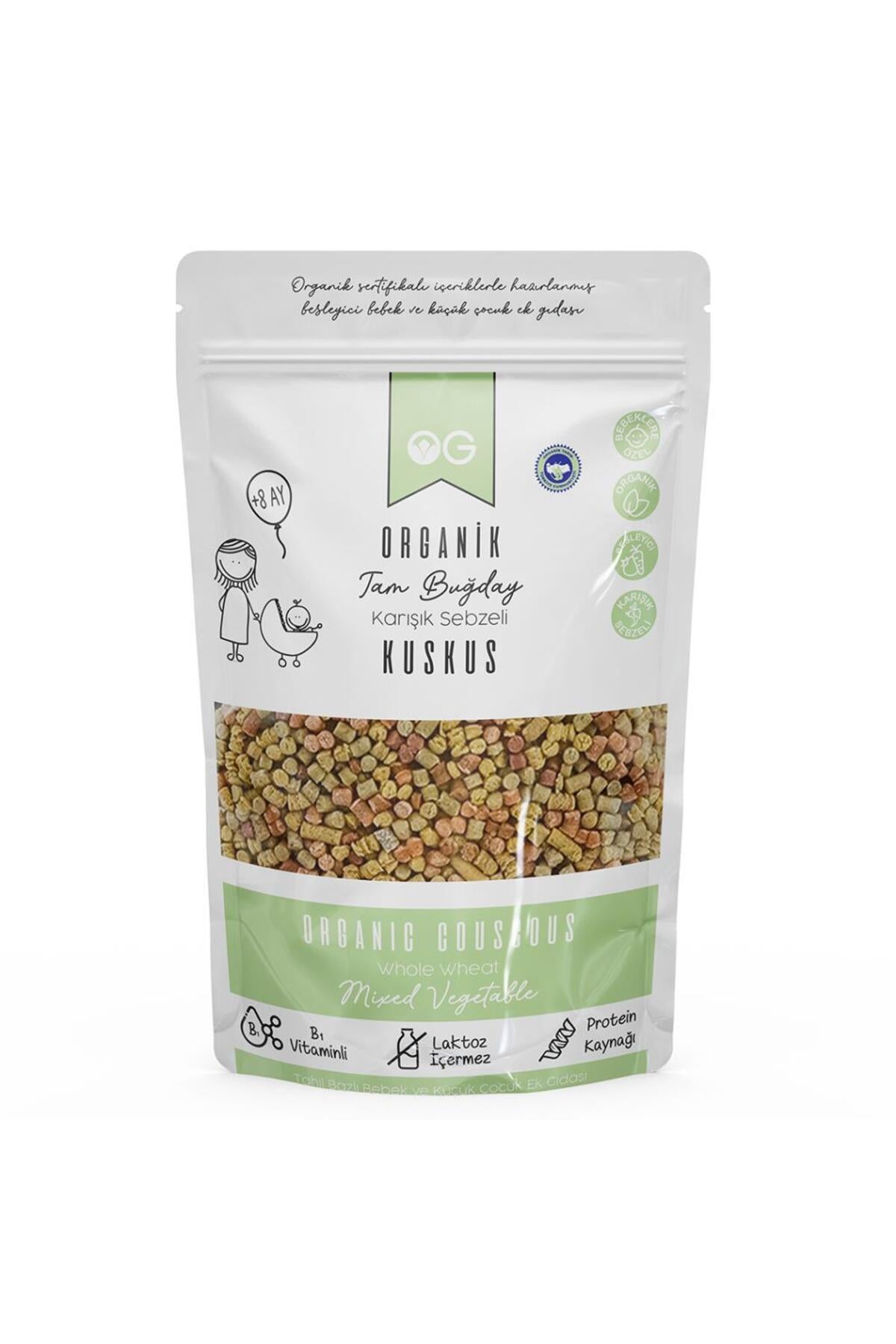 Og Natural Organik Karışık Sebzeli Bebek Kuskus 250 Gr