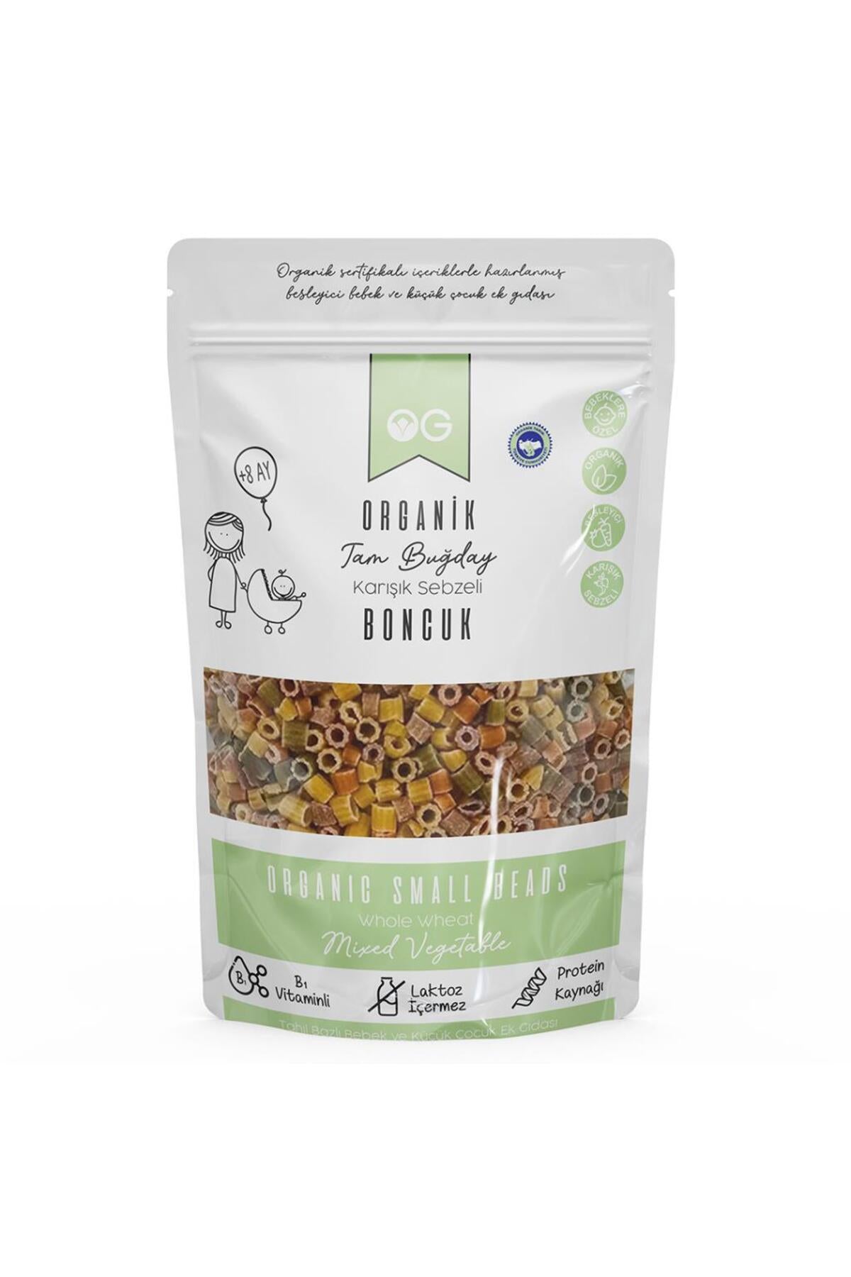 Organik Karışık Sebzeli Boncuk Makarna 200 Gr