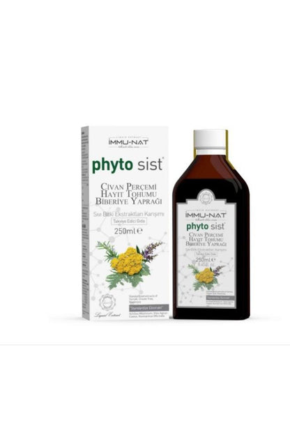 İmmunat Phyto Sist Civan Perçemi Hayıt Tohumu Biberiye Yaprağı Ekstraktı 250 Ml