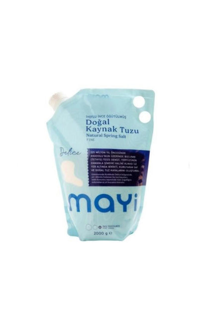 Doğal İyotlu Öğütülmüş İnce Kaynak Tuzu 2000 gr