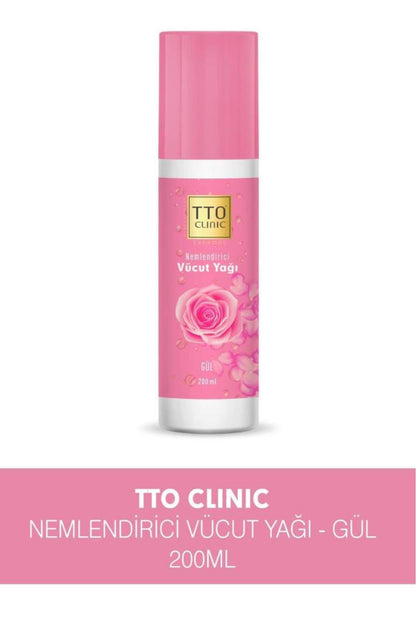 Tto Clınıc Nemlendirici Gül Kokulu Vücut Yağı 200ml