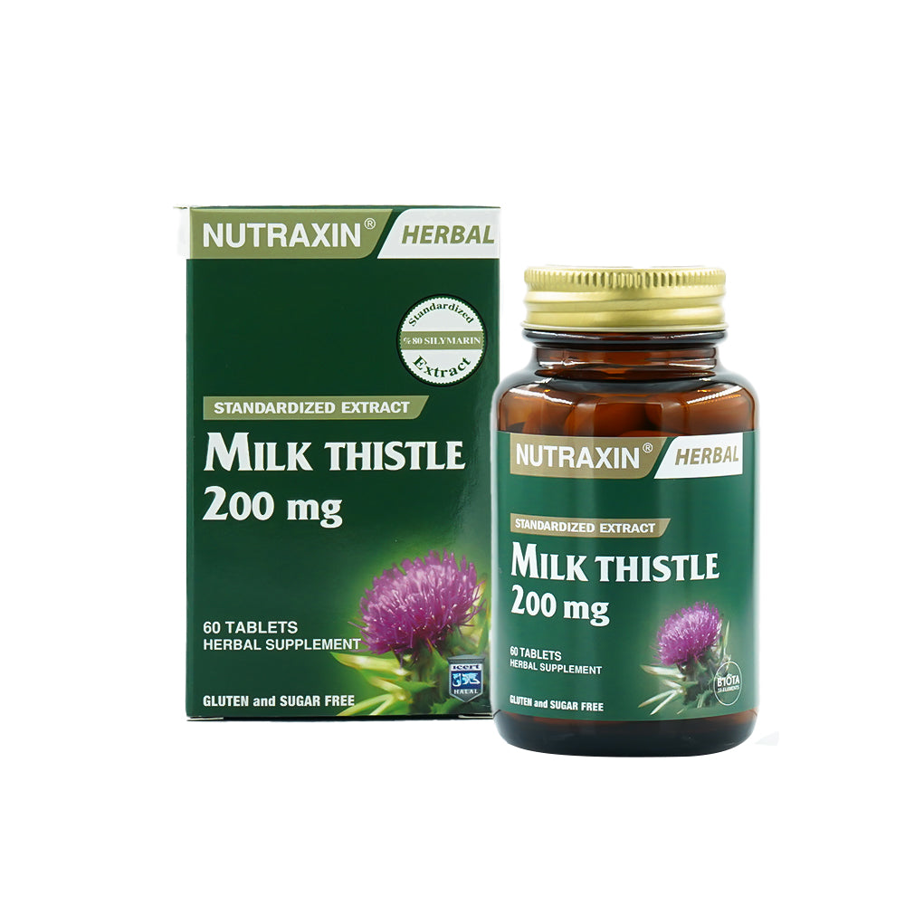 Nutraxin Milk Thistle 200 Mg 60 Tablet