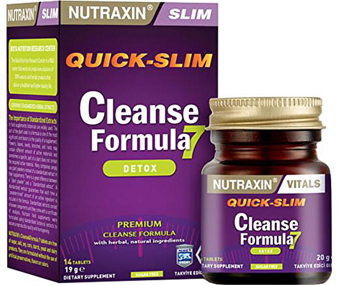 Quick Slim Cleanse Formula 7 Detox 14 Tablet