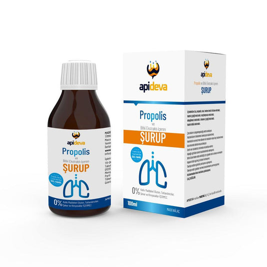 Apideva Propolis ve Bitki Ekstratı İçeren Şurup 100 Ml