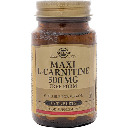 Solgar Maxi L Carnitine 500Mg 30 Tablet