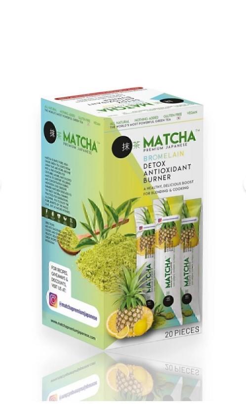 Matcha Premium Japon Bromelain Yeşil Çay 20 Saşe