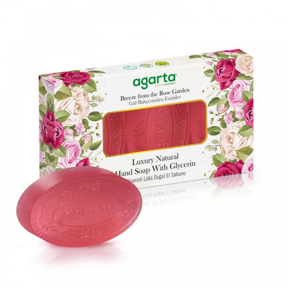 El Yapımı Doğal Gül Bahçesi El Sabunu 3*100 gr